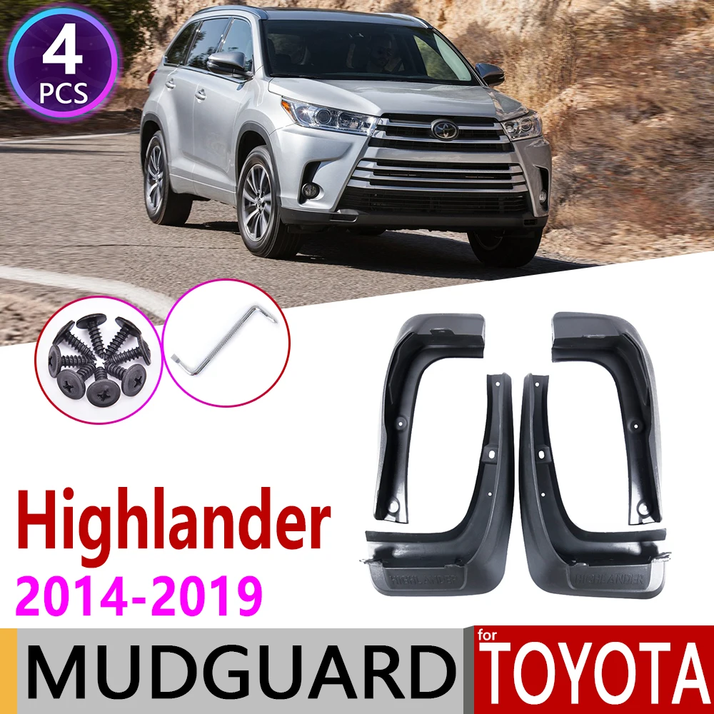 

Car Mudflap for Toyota Highlander XU50 2014~2019 Fender Mud Guard Flap Splash Flaps Mudguards Accessories 2015 2016 2017 2018