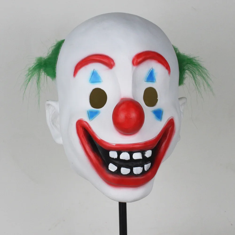 Clwon Joker Joaquin Phoenix Latex Mask Cosplay Props PVC Batman Halloween Masks The Joker Arthur Fleck