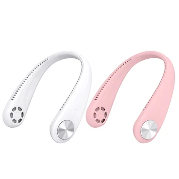

Hands-free Leafless Hanging Neck Fan Portable USB Rechargeable Mini Small Fan Three Gears Wind Speed Adjustable Fan Dropship