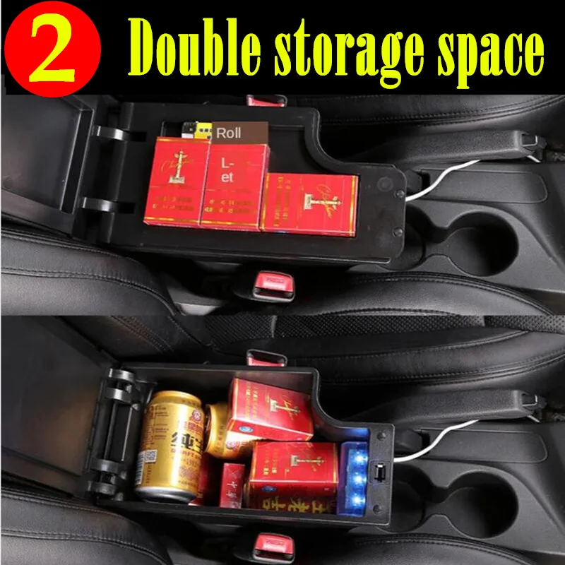 thumbnail image 2 of Nissan Juke Armrest Box Custom Armrest Box For 2011-2017 Nissan Juke - Double Layer Storage With 3 USB Ports Juke Accessories 2011-2017 2 of 14