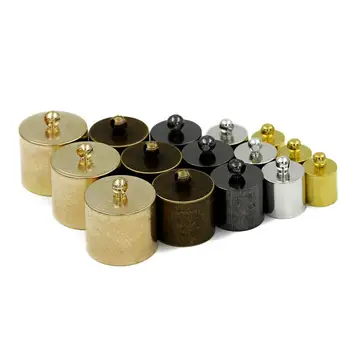 

100pcs/lot Antique Bronze/Rhodium End Caps Necklace Clasps Leather Cord Connectors End Clasps Supplies Jewelry Making Wholesale