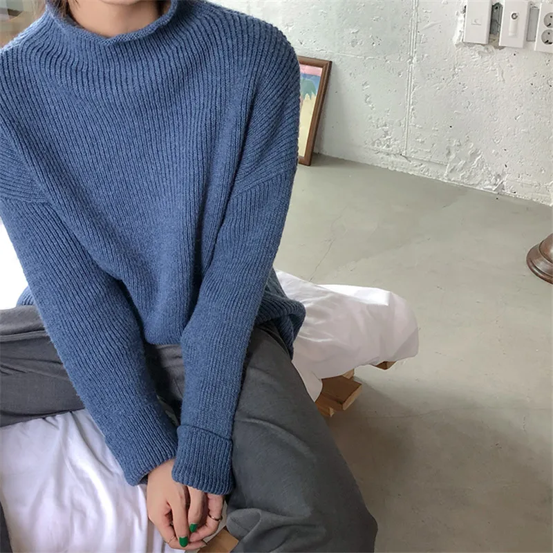 turtleneck thicken knitted sweater women casual long sleeve kniited tops autumn winter sweater and pullovers jumper P631 turtleneck thicken knitted sweater women casual long sleeve kniited tops autumn winter sweater and pullovers jumper P631