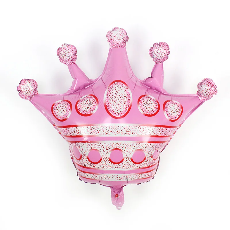 Новинка, корона, алюминиевые воздушные шары, детская игрушка, воздушный шар для вечеринки, дня рождения, синий, розовый, корона,, высокое качество, пол, раскрывается, urodziny - Цвет: PINK crown(M)