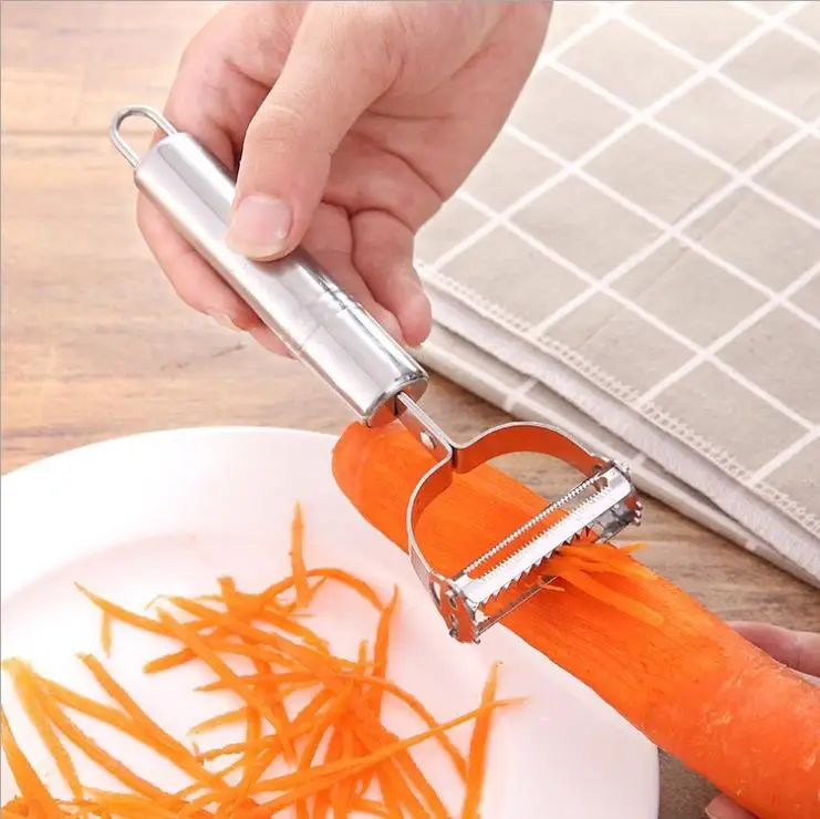 Высокое качество нержавеющая сталь картофель огурец морковь Терка жульен овощечистка овощи фрукты двойной строгание кухонный гаджет
