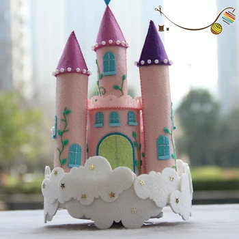 

DIY Felt Crafts Kids Christmas Music Box Fabric Felt Kit Felting Material Package Needlework Supplies Handmade Gift For Children