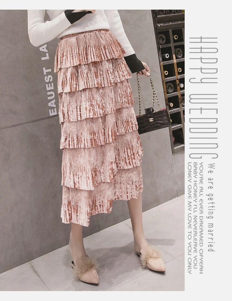 Vogue of new fund of, многослойная Пышная юбка из плюша, 320