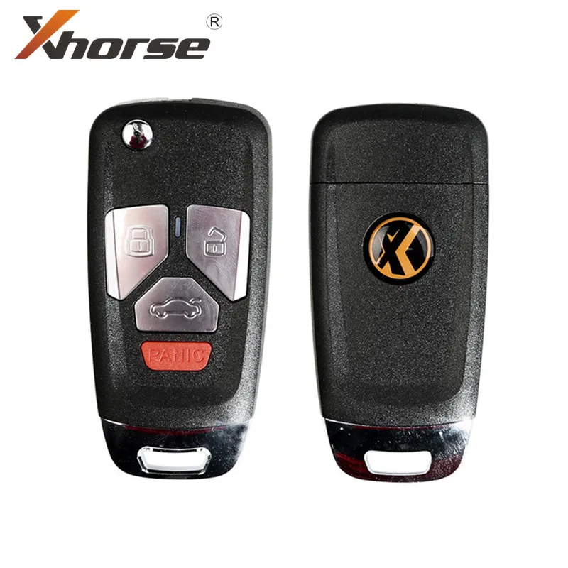Беспроводной дистанционный ключ Xhorse VVDI2 XNAU02EN для Audi Flip 4 кнопочный 5 шт./лот| |
