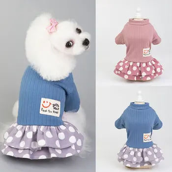 

Summer Pet Clothes Dot Dog Dress For Dogs Skirt Summer Dog Wedding Dresses Yorkshire Clothes For Dogs Chihuahau Pet Cat Dress