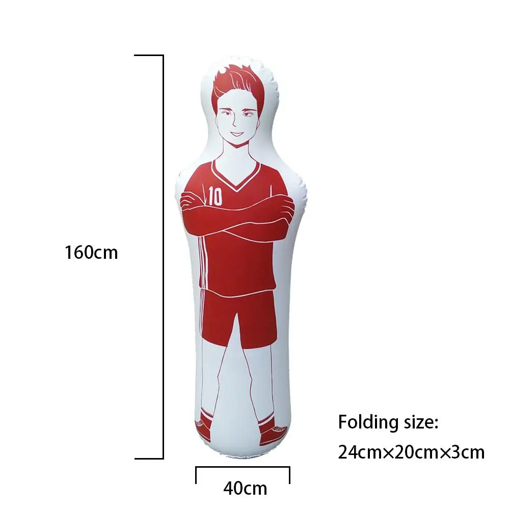 160 см для взрослых надувной футбольный тренировочный держатель для ворот стакан воздушный футбольный поезд манекен инструмент ПВХ надувной тумблер настенный футбол