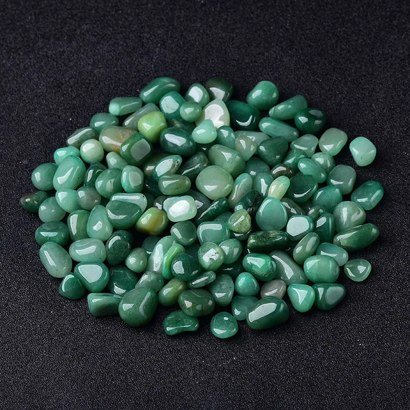 100グラム4サイズエメラルドグリーン自然な混合水晶石岩砂利標本装飾