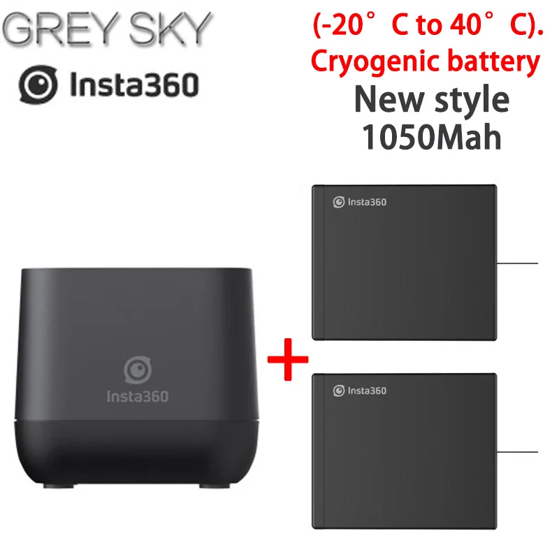 100% Оригинальный аккумулятор для Insta360 ONE X 1050 мАч LiPo аккумуляторы и зарядное