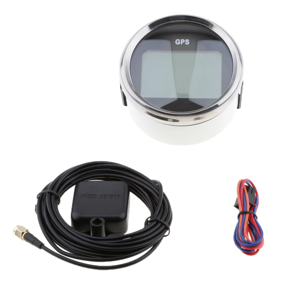 

Professional Marine Car Digital GPS Speedometer Gauge 0-9900Knot 85mm 316L