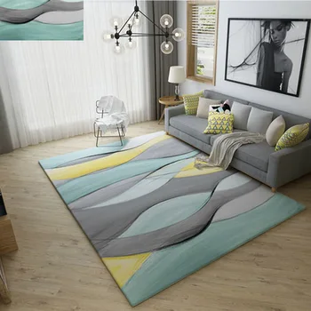 

Modern Minimalist Geometric Pattern Living Room Carpet Bay Window Cushion Bedroom Sofa Carpet Customization