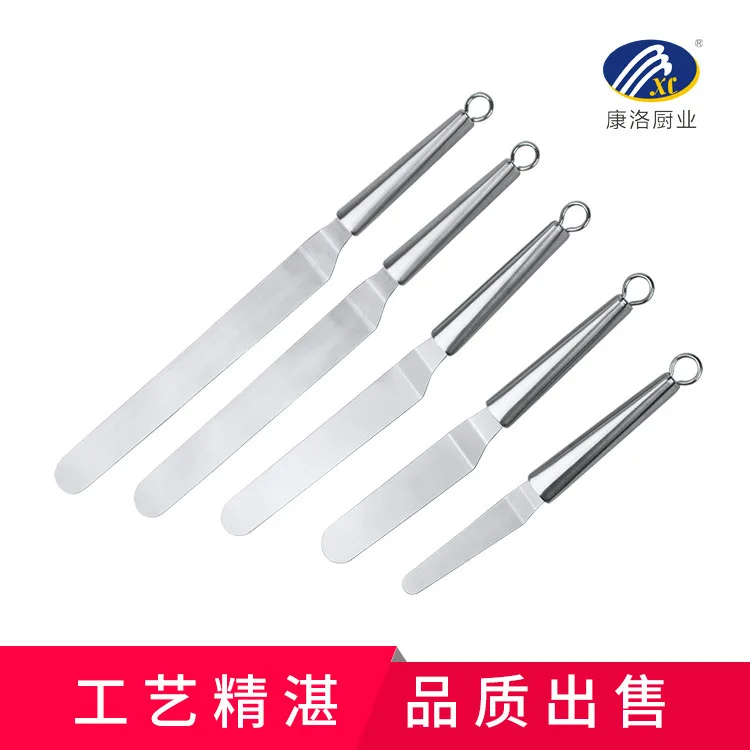  Stainless Steel Cream Spatula Stainless Steel Quwendao Cake Spatula Baking Scraper Baking Tool