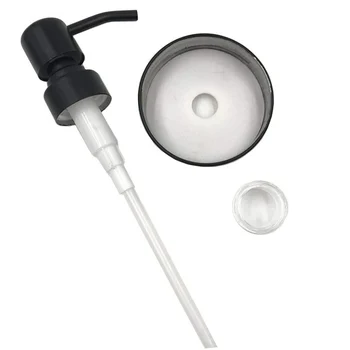 

Anti-leak Silicone Seal Painted Black Rust Proof Lotion Lid Bathroom Shampoo Liquid Bottles Pumps Accessories