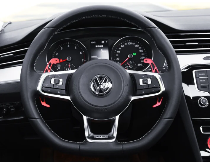 2 шт. Автомобильное рулевое колесо лопасти переключения удлинения для V W GOLF GTI R GTD GTE MK7 7 для POLO GTI Scirocco