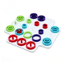 Дети 3D игра-головоломка доска шахматы круг интерактивное кольцо Мультиплеер Ранние развивающие игрушки для детей