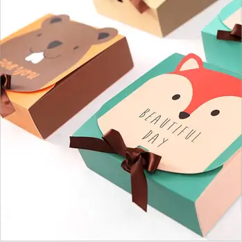 

20pcs Cute Cartoon Gift Paper Box Party DIY Candy Cookie Packing Box For Kid's Birthday Party Favor Box