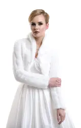 Womens Faux Fur Jacket Wraps Bridal Winter Bolero Shrug Stole Faux Fur Bridal Jacket Cover up
