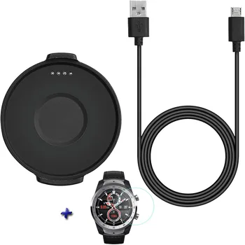 

For Ticwatch Pro Watch Charger Replacement Magnetic Cable Charging Dock +film Durable Shell Protector Smart Watch Accessories