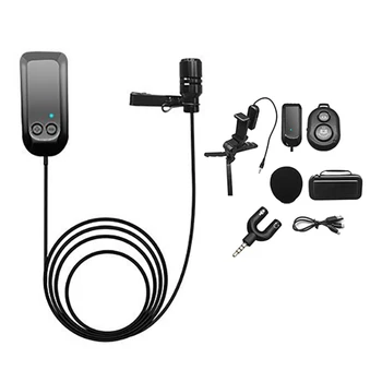 

2.4G UHF Wireless Microphone Headset Lavalier Mic Voice Amplifier with Phone Stand for Live Performance Speech Teaching