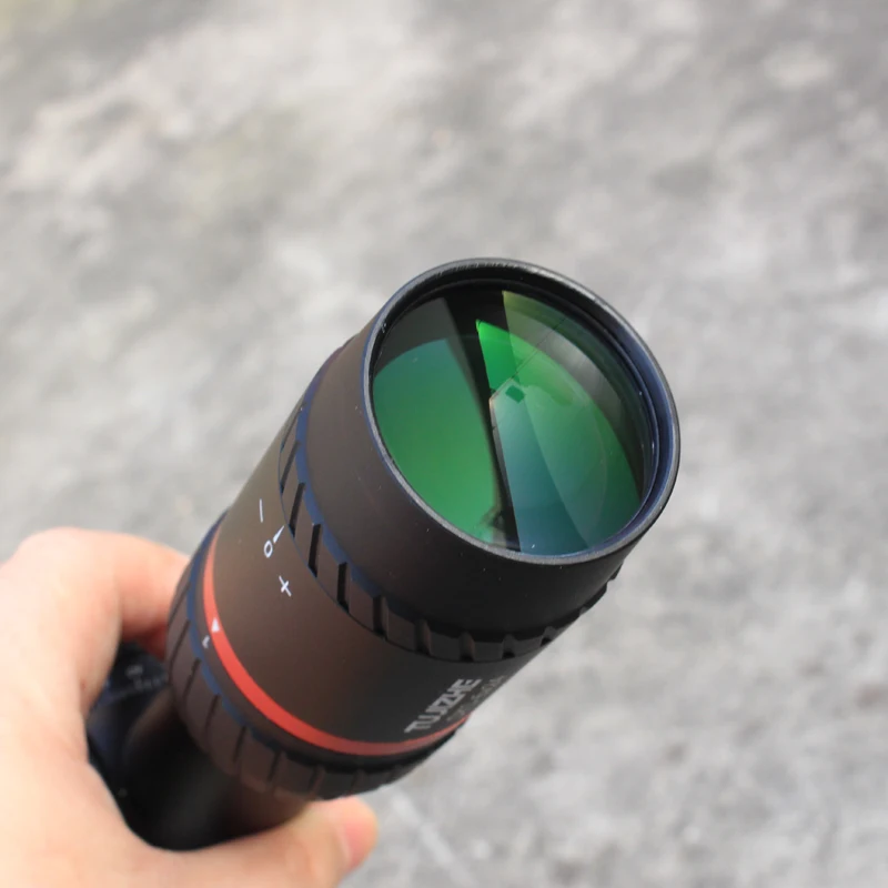 TUJIZHE DK1-6x24 Hunting Shooting Riflescope Optical Sight Compact Rifle Scope Glass Etched Reticle R/G Illumination