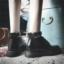Tleni/Новые модные женские кожаные туфли прогулочная обувь на плоской подошве в духе колледжа короткие ботинки женские кроссовки ZW-151