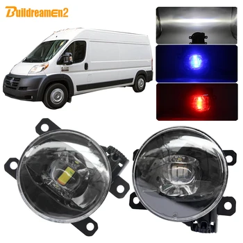 

Buildreamen2 For Dodge Promaster 1500 2500 3500 Car Accessories H11 LED Lamp Lens Fog Light With Devil Eye Function 4000LM 12V