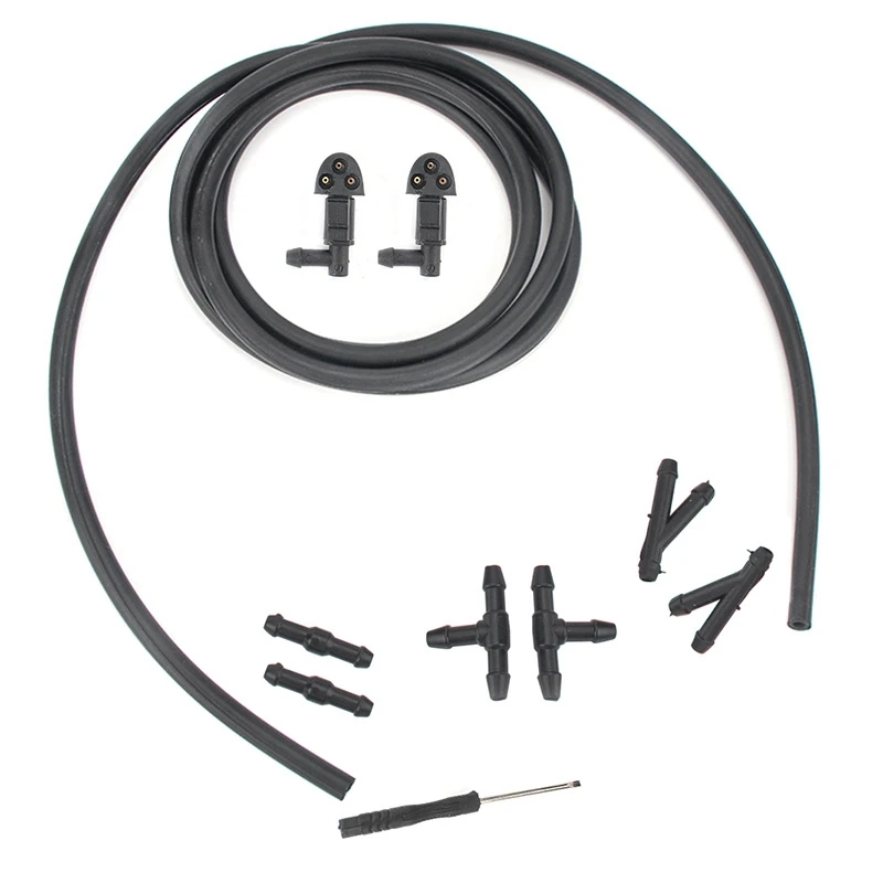 Windshield Hood Nozzle 3 Hole Car Windshield Washer Wiper Water Spray