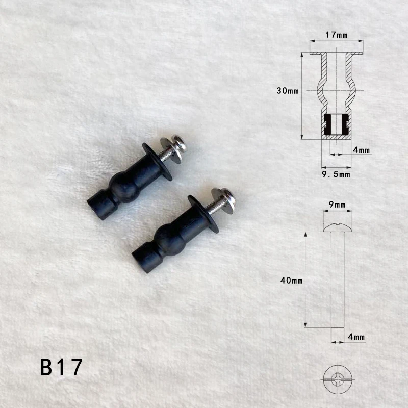 Toilet Cover Fixing Screw Bolt Rubber Expansion Screw Fitting Plastic Toilet Seat Screws Fixings Fit Seats Hinges