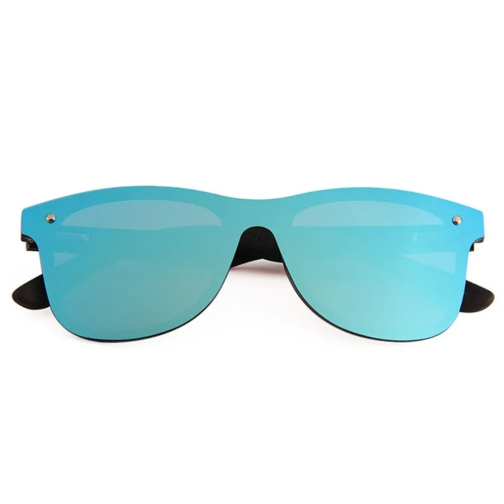 Multicolor Transparent Frame Sunglasses 1501 Fashion Tide Wooden Feet Glasses Colorful Reflective Polarizer