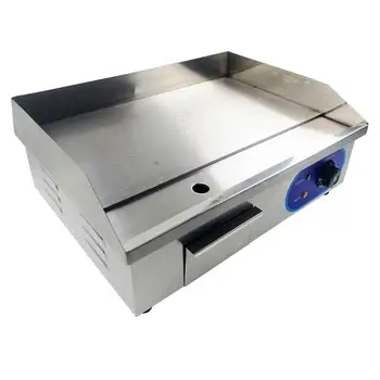 

Commercial Electric Griddle Large Hotplate Flat Contact BBQ Grill Kitchen Countertop Teppanyaki Fryer Frying Pan Bacon Egg Fryer