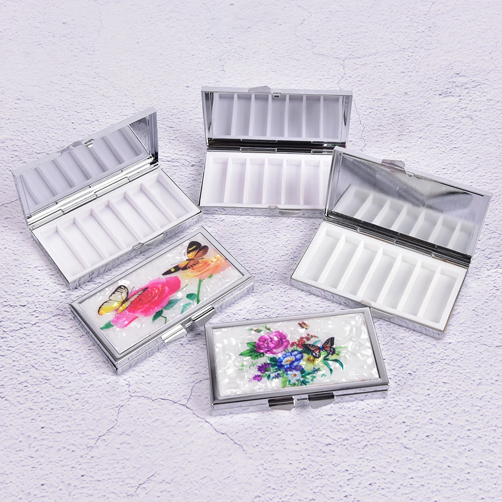 Pill Cutter разветвители Pastilleros Pildoras Estuche 1/7 сетка складной портативный Чехол Контейнер для медикаментов Органайзер