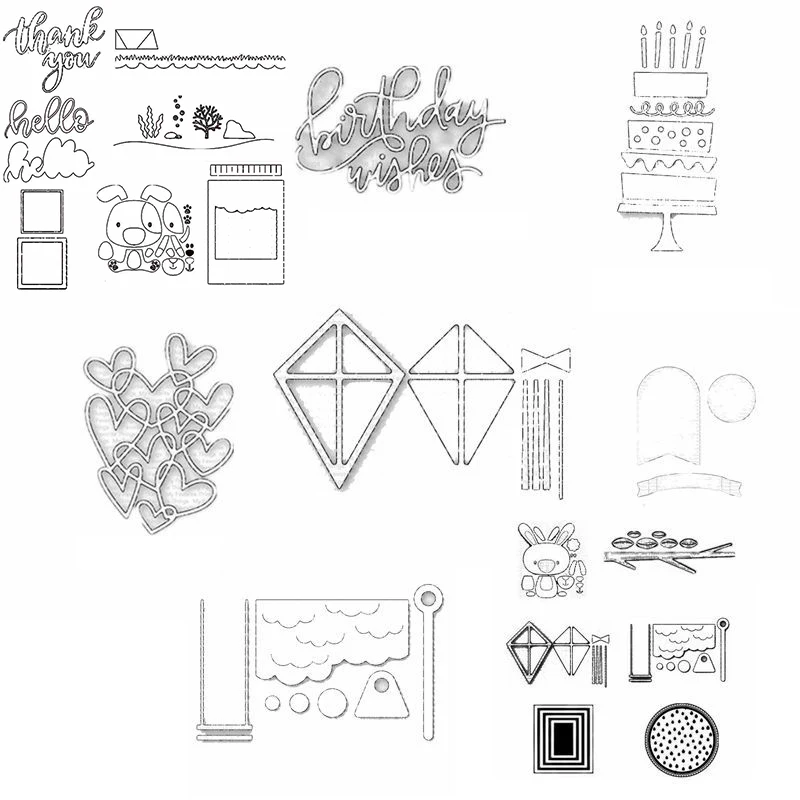 

Metal Cutting Dies Sweet Heart Trunk Rectangular Frame Magic Box Shape DIY Scrapbooking Album Embossing paper Card 2019 Hot Sell