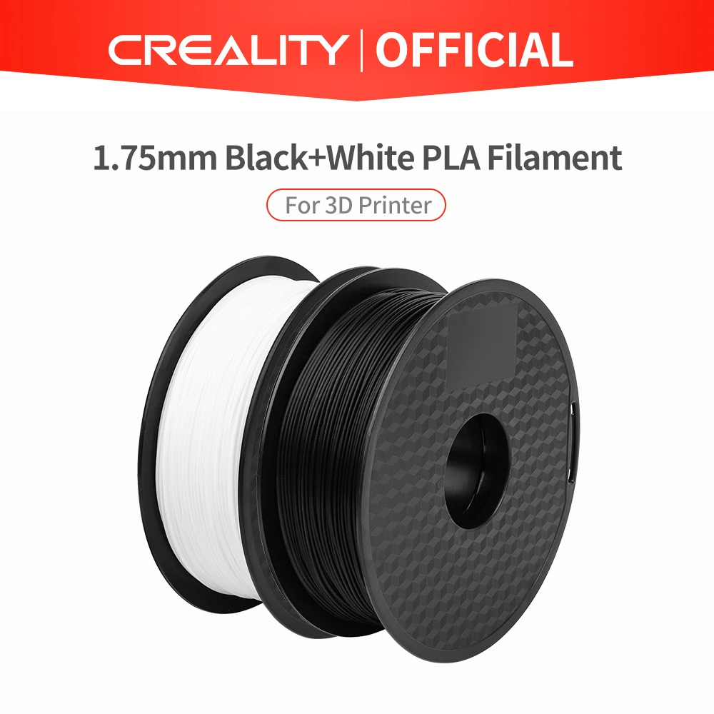 CREALITY 3D Принтер Нити Ender бренд белый/черный цвет нити 2 кг/лот высокое качество PLA 1 75