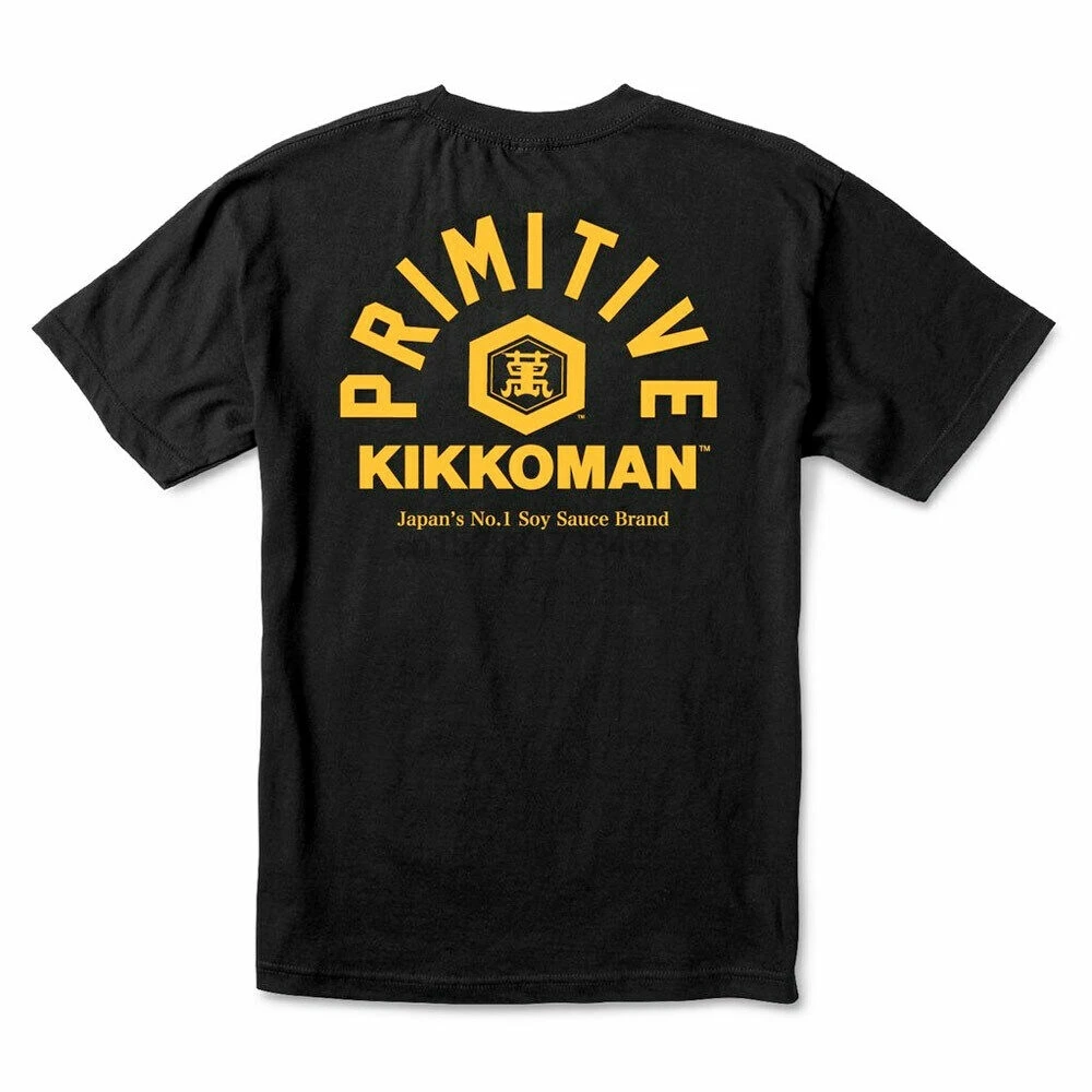 Подлинная примитивная X Kikkoman Soy Футболка-черная (очень большая) 25Th 30Th 40Th 50Th Birthday