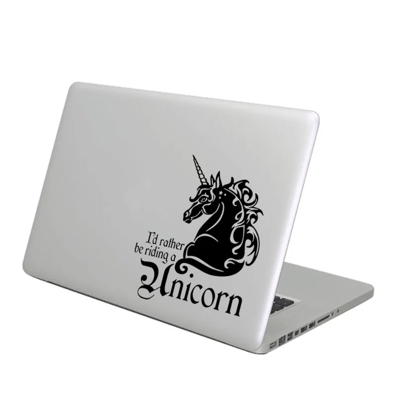 Наклейка для ноутбука Riding Unicorn Humor Quote для Macbook Pro 1" Air retina 11 12 13 14 15 дюймов Mac Book Виниловая наклейка для ноутбука