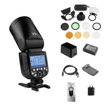 

Godox V1F Professional Speedlite light Camera flash Round Head Wireless 2.4G Fresnel Zoom for Fujifilm X-Pro2 X-T20 X-T2 X-T1