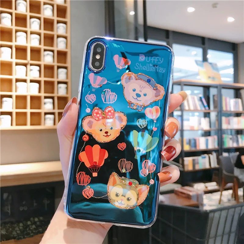 Для iphone XS max XR X bling Duffy ShellieMay мягкий чехол для iphone 8plus 7plus 6SP 7 8 6 6S милый чехол с блестками stelllalou