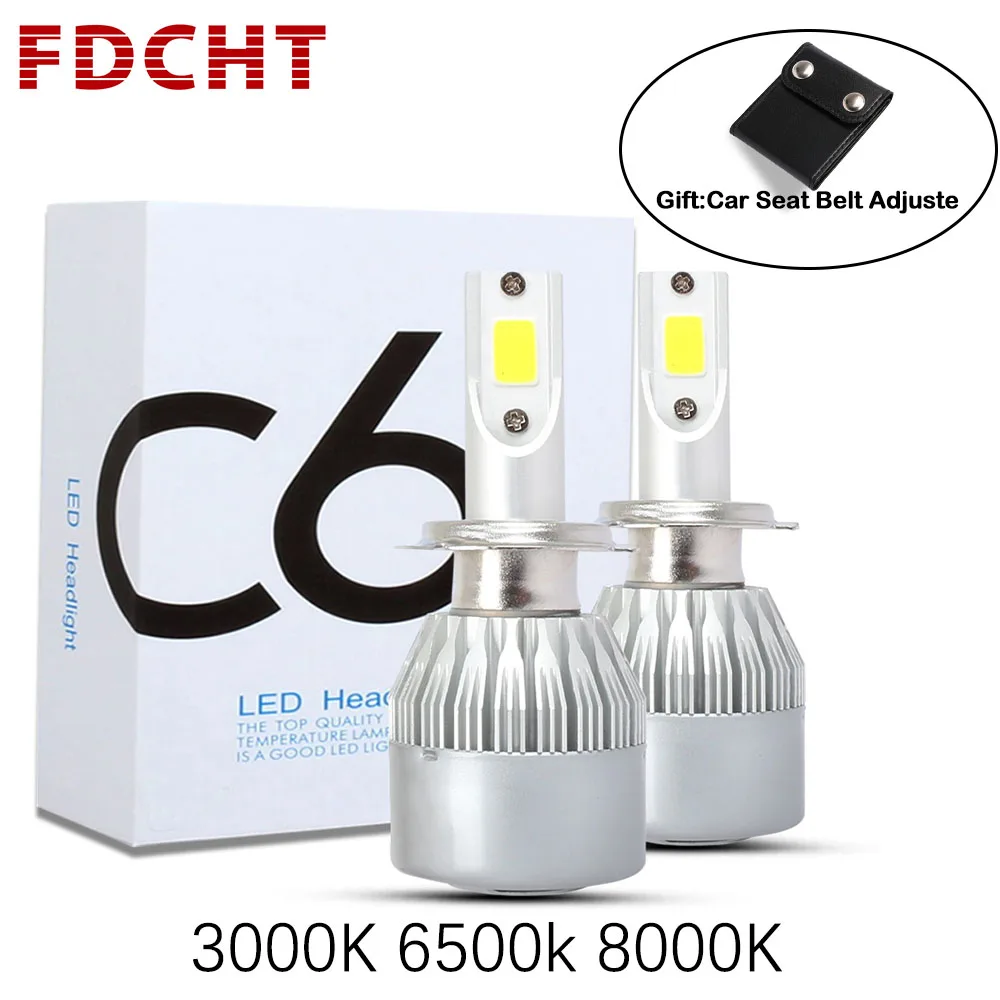 

FDCHT car headlight bulb h1 h11 led h4 h7 led car headlight bulb turbo psx24w h15 h27 d1s d2s d4s 24v hb3 hb4 h8 h3 super light