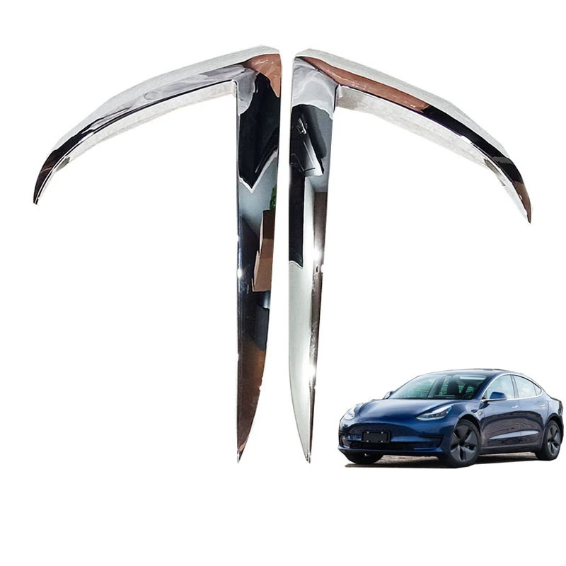 Автомобильный передний противотуманный светильник Накладка для бровей Tesla Model 3