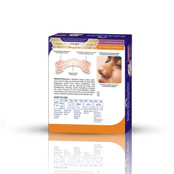 

60pieces=2boxes 66x19mm Better Breathe Right Nasal Strips Improve Sleep Reduce Snore Patch Health Care