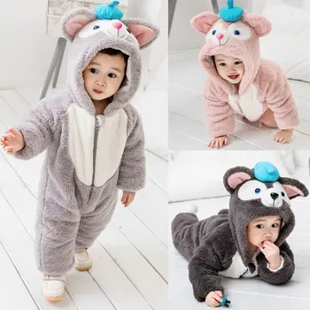 

Baby Winter Thickened Romper Boys Girls Infant Jumpsuit Baby's creeper Kids Newborn Baby Clothes Pre Design