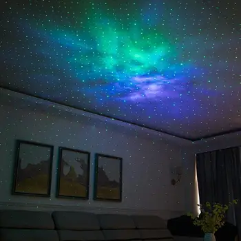 

Colorful Starry Projector Light Green Static Stars Laser Projector RGB LED Nebula Cloud Romantic Night Light