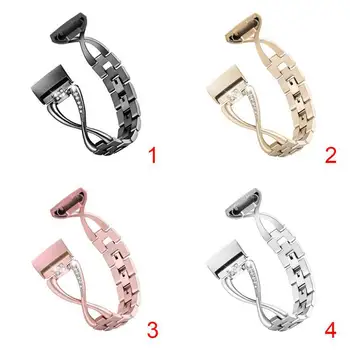 

Colorful Smart Watch Bracelet Strap forFitbit charge 3 with X-Shaped Diamond Strap Made of High Quality Stainless Steel