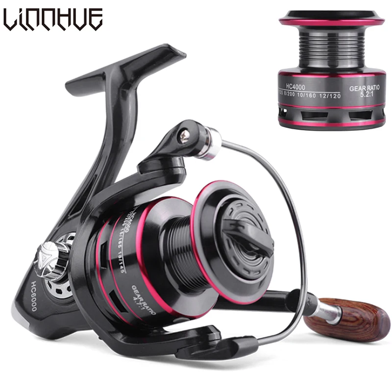 

LINNHUE Saltwater Reel Fishing Accessories Hot Sale Fishing Reel 500 Spinning Reel 10KG Max Drag With Metal/Plastic Spool
