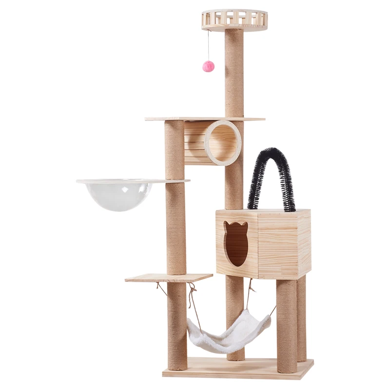 Sisal Cat Climbing Frame Large Cat Solid Wood Cat Scratch Board Cat Toy