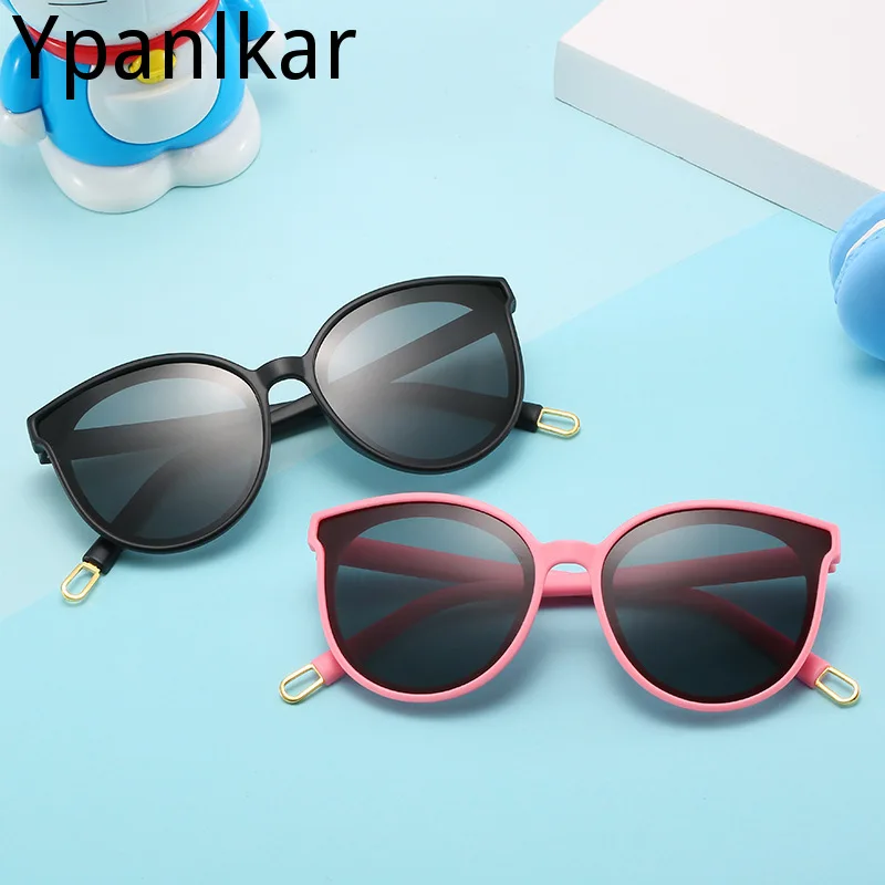

Colorful Flexible Kids Sunglasses Polarized Boys Girls Round Sun Glasses Child Baby Eyewear Silicone Eyeglasses UV400