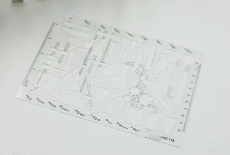 Small Circle Round Circular Drawing Template KT Soft Plastifc Ruler Design  Drafting Stencil