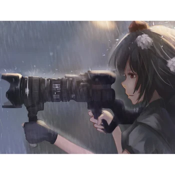 

5D DIY Diamond Wall Painting Sticker Touhou Picture Full Round Drill Japanese Animation Role Cross Stitch Embroidery Home Decor